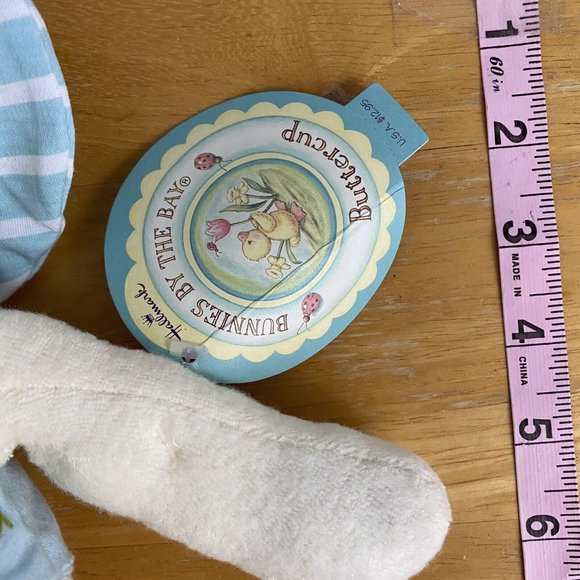 2003 Hallmark Bunnies by the Bay 12" Buttercup Stuffed Plush Bunny Rabbit - Picture 3 of 7